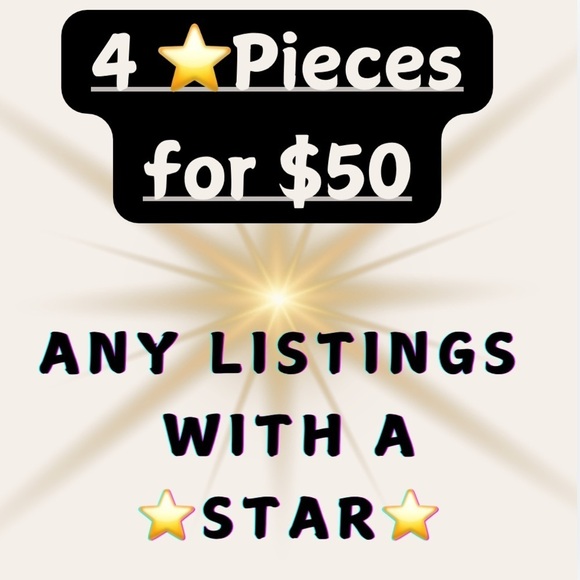Choose ANY 4 items with a ⭐️ in the listing title for $50! - Picture 3 of 10